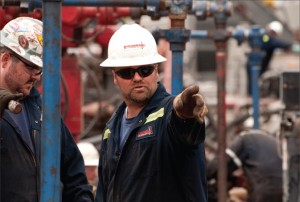 Universal Well Services personnel direct hydraulic fracturing operations for an operation in the Marcellus Shale near Pittsburgh, Pa. Photo courtesy of Universal Well Services