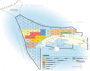 Cuba intends to develop deepwater prospects in the 112,000-sq-km Cuban Exclusive Economic Zone in the Gulf of Mexico. It is divided into 59 2,000-sq-km blocks; the average water depth is 1,400 meters.