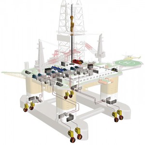 A total solution from ABB for a DP drilling vessel includes the power-generation and distribution system with its controls, thruster and drilling drives system and the Azipod CZ thrusters. All major components are produced in ABB factories.   