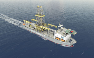 The Rowan Renaissance drillship, contracted to Repsol for work offshore West Africa, will have MPD equipment built in during the construction phase. Repsol director of global drilling and completions Mike Davis believes that MPD is the single biggest game-changing technology available that can provide a technical edge today, especially in deepwater. Photo courtesy of Rowan