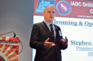 IADC president and CEO Stephen Colville speaks at the IADC Drilling HSE&T Europe 2013 Conference & Exhibition in Amsterdam on 25 September.