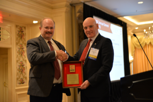 Robert Urbanowski of Precision Drilling was honored with the IADC Exemplary Service Award at the 2014 IADC Annual General Meeting in New Orleans, LA.