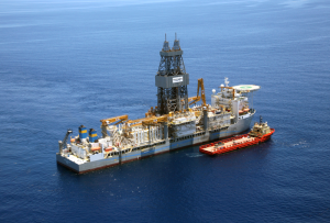 Figure 1: The Pacific Santa Ana arrived in the Gulf of Mexico in May 2012, set with the mission to launch the world’s first commercial dual-gradient drilling system using Subsea MudLift Drilling (SMD) technology. 