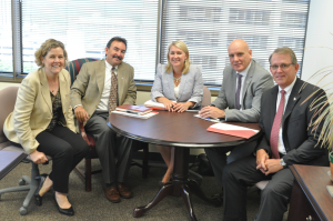  Lori Wrotenbery (from left), Director of the RRC’s Oil & Gas Division, meets with Mike Garvin, VP of the IADC Onshore Division; Liz Craddock, IADC VP – Policy and Government Affairs; Mr Colville; and Mark Denkowski, IADC Executive VP – Operational Integrity.