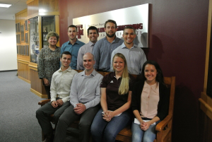 Texas A&M University students Trey Tomlin, Blake Hermes, Clifton Harlin,Hunter Drozd, Clayton Cox, Andrew Wlazlo and Courtney Brown receive scholarships.