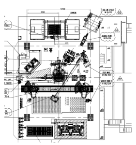 Example jackup rig floor layout. 