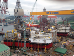 Two of Statoil’s Cat J jackups, the Askepott and Askeladden, are under construction at Samsung Heavy Industries’ yard in South Korea. When finished, they will be mobilized to the Gullfaks and Oseberg fields.