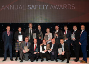 The IADC North Sea Chapter held its Annual Safety Awards on 22 April in Aberdeen. Back row from left are: Ivor McBean, Diamond Offshore Drilling (NSC Co-Chair); Alistair McDonald, Odfjell Drilling; Ole Maier, Odfjell Drilling; Henrik Hundebol, Maersk Drilling; Ann Johnson, Blaze Manufacturing Solutions; Ally Malcolm, Awilco Drilling; Julian Hall, Ensco; Jools Coghill, Ensco; and Gary Holman, Awilco Drilling (NSC Co-Chair). Front row from left are: Matt Brodie, Noble Drilling; Stuart Sutherland, KCA Deutag; Geoff Polson, Stena Drilling; Iain Mitchell, Stena Drilling, and Ray Taylor, Archer.