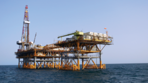 Sakson Drilling’s SK602, a 2,000-hp land rig, is mounted on an offshore platform and drilling development wells in the Caspian Sea offshore Turkmenistan. The rig is working in a water depth of approximately 115 ft under a contract with Dragon Oil.