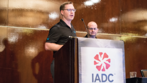 Bill Murphy (left) and Phil Molé (right) of Velocity EHS emphasized the importance of employee buy-in to incident prevention programs during a presentation at the 2017 IADC HSE&T Conference in Houston on 7 February. Ensuring that employees are made aware when their feedback or reporting leads to a corrective action is one way to secure their buy-in. Employees can also be included in the development of the job safety analysis. 