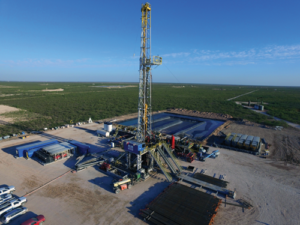 Independence Contract Drilling’s ShaleDriller 210 rig drills for Pioneer Natural Resources. This rig series features 7,500-psi mud pumps, bi-fuel capabilities and walking systems. When the rig market bottomed out in May 2016, the contractor had only four out of 14 rigs working. Now, it has all 14 of its rigs working, with several each in the Permian and Haynesville plays. With a fleet utilization of 100% and an increasing demand for rigs, the contractor said it could potentially consider ordering newbuilds later this year. 