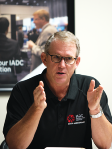 Mark Denkowski, IADC Executive VP of Operational Integrity, leads a meeting on 27 January in Houston to discuss the development of a new accreditation program for enhanced well control training that emphasizes human factors and enhanced simulation-based exercises.