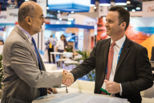 IADC President Jason McFarland (right) signed a memorandum of understanding (MOU) with Milton Costa Filho, Secretary-General of Brazil’s IBP, at the 2017 OTC in Houston in early May. The MOU established a framework through which the organizations will cooperate and collaborate to foster education and communication within the upstream oil and gas industry in Brazil. 