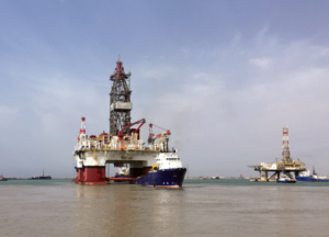 Caspian Drilling Company took delivery of the Heydar Aliyev semisubmersible in May 2017. The rig will work on the Absheron gas and condensate field in the Caspian Sea, which is operated by TOTAL in partnership with SOCAR. Work is expected to begin by year-end. The rig is equipped with a dual-gradient riserless mud recovery system and BOP handling equipment rated to 20,000 psi. A knuckle boom-type crane was also included to deal with high winds.