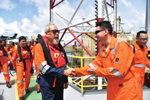 UMW’s Head of Operations Izwan Megat (right) said he believes 2018 will be a busy year for the company. All seven UMW rigs are working in Malaysia, primarily for Petronas but also for Repsol and Hess. The company also anticipates starting operations for ConocoPhillips in Q2 this year, also in Malaysia.