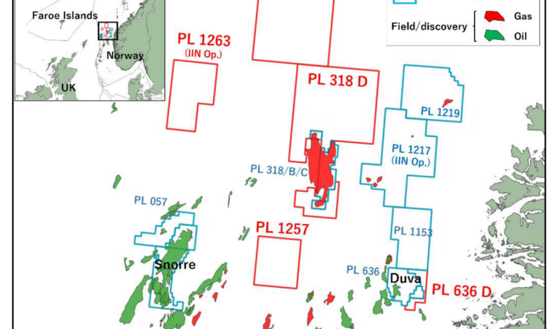 INPEX awarded eight licenses in Norway’s Awards