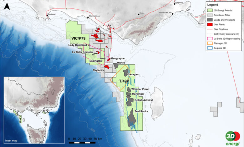 The Korea National Oil Corporation (KNOC) will enter the 3D Energi and ConocoPhillips Australia (COPA) joint venture in the Otway exploration permits VIC/P79 and T/49P.