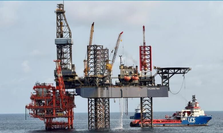 Spud of the First NGC Well with Jack-up Rig V-144!