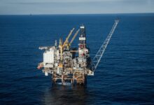 Well 31/4-A-15 D were drilled from the Brage installation, the Brage field has been producing since 1993. (Photo: OKEA)